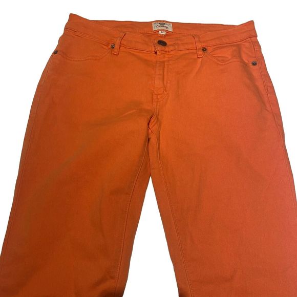 Fossil Skinny Jeans Womens Size 26 (30") Washed Orange Bright - Picture 2 of 16